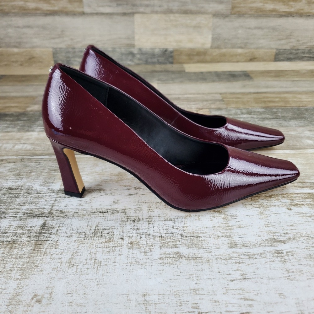 Michael Kors Darrah Womens Pumps Sz 10 M Crackled Patent Leather Slip On Classic